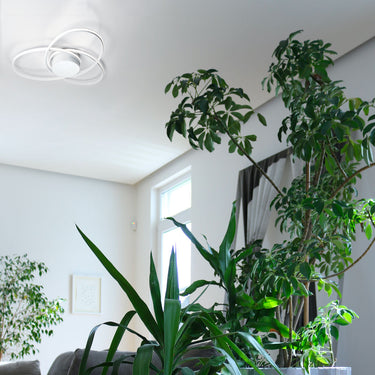 Clover plafoniera colore bianco disponibile nella versione 3000K e 4000K e nella misura 54Ø oppure 80Ø Vivida international Lampade da soffitto